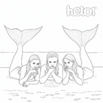 Meerjungfrau Freunde auf See