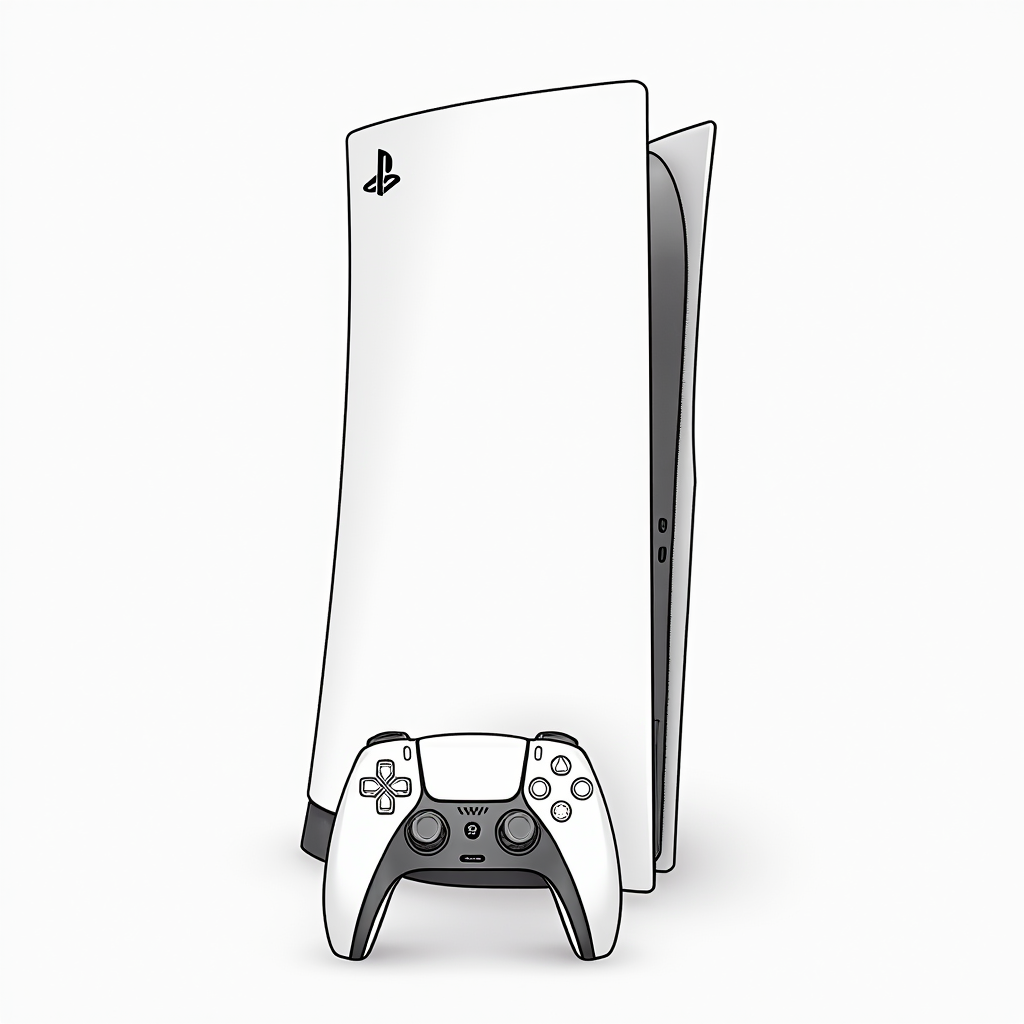 PlayStation 5 mit Fernbedienung