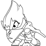 Crow in position für den kampf