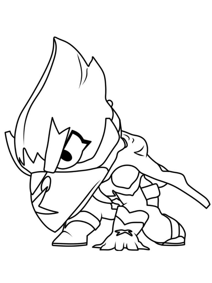 Crow in position für den kampf