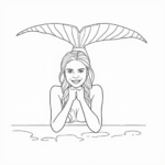 lächelnde Meerjungfrau