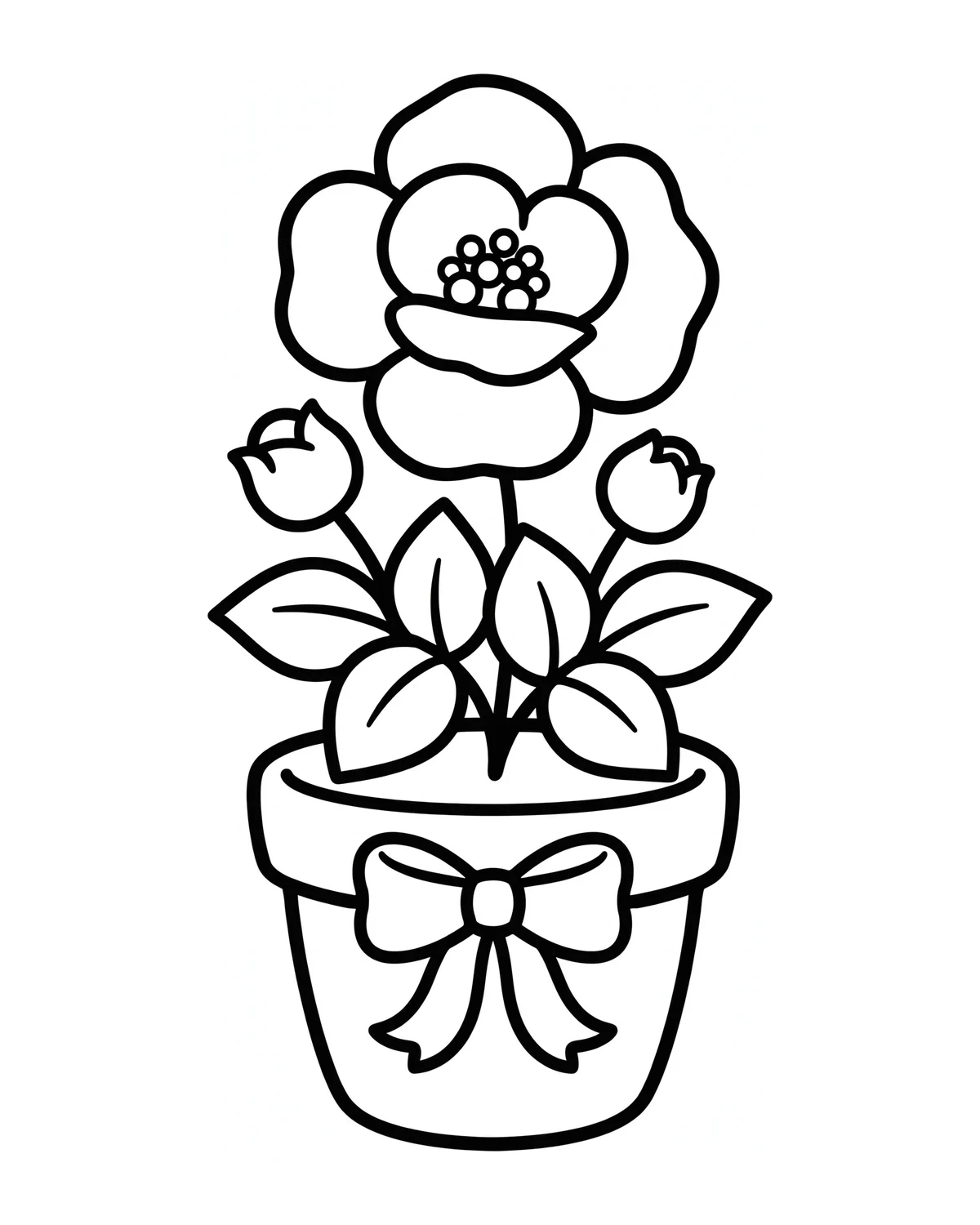Ausmalbild Christrose zum Ausdrucken