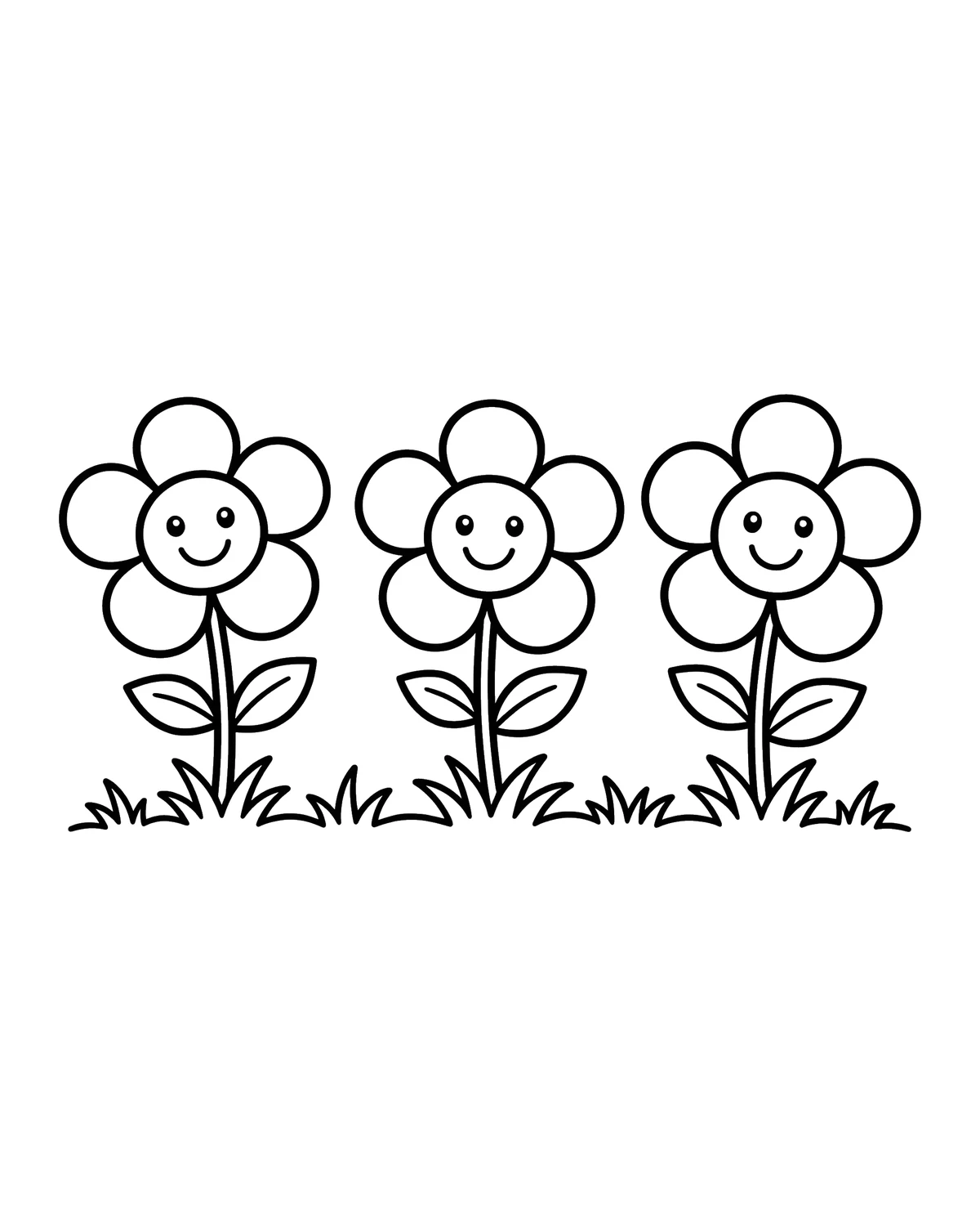 Ausmalbild Gänseblümchen zum Ausdrucken