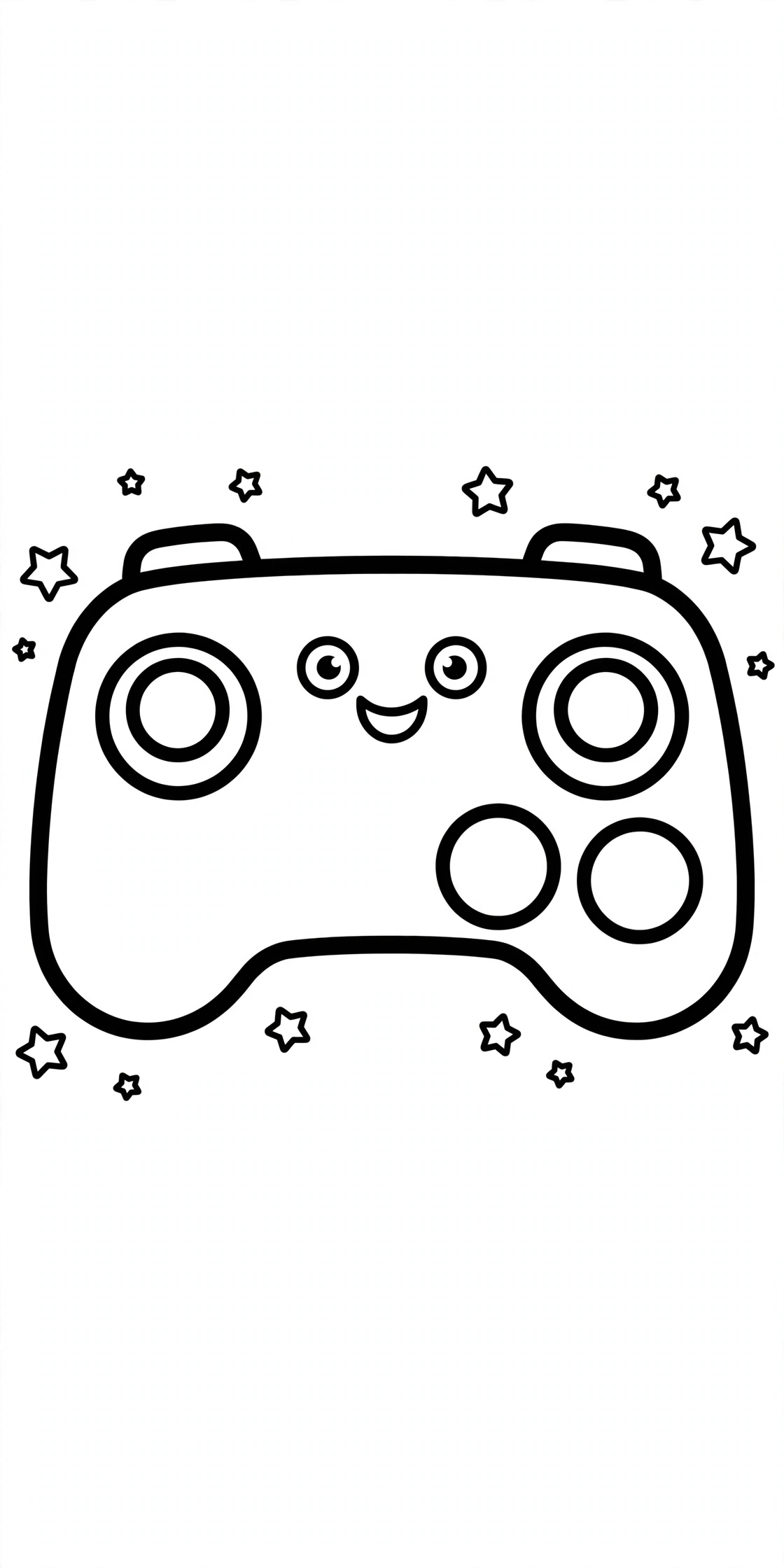 Ausmalbild Gamecontroller zum Ausdrucken