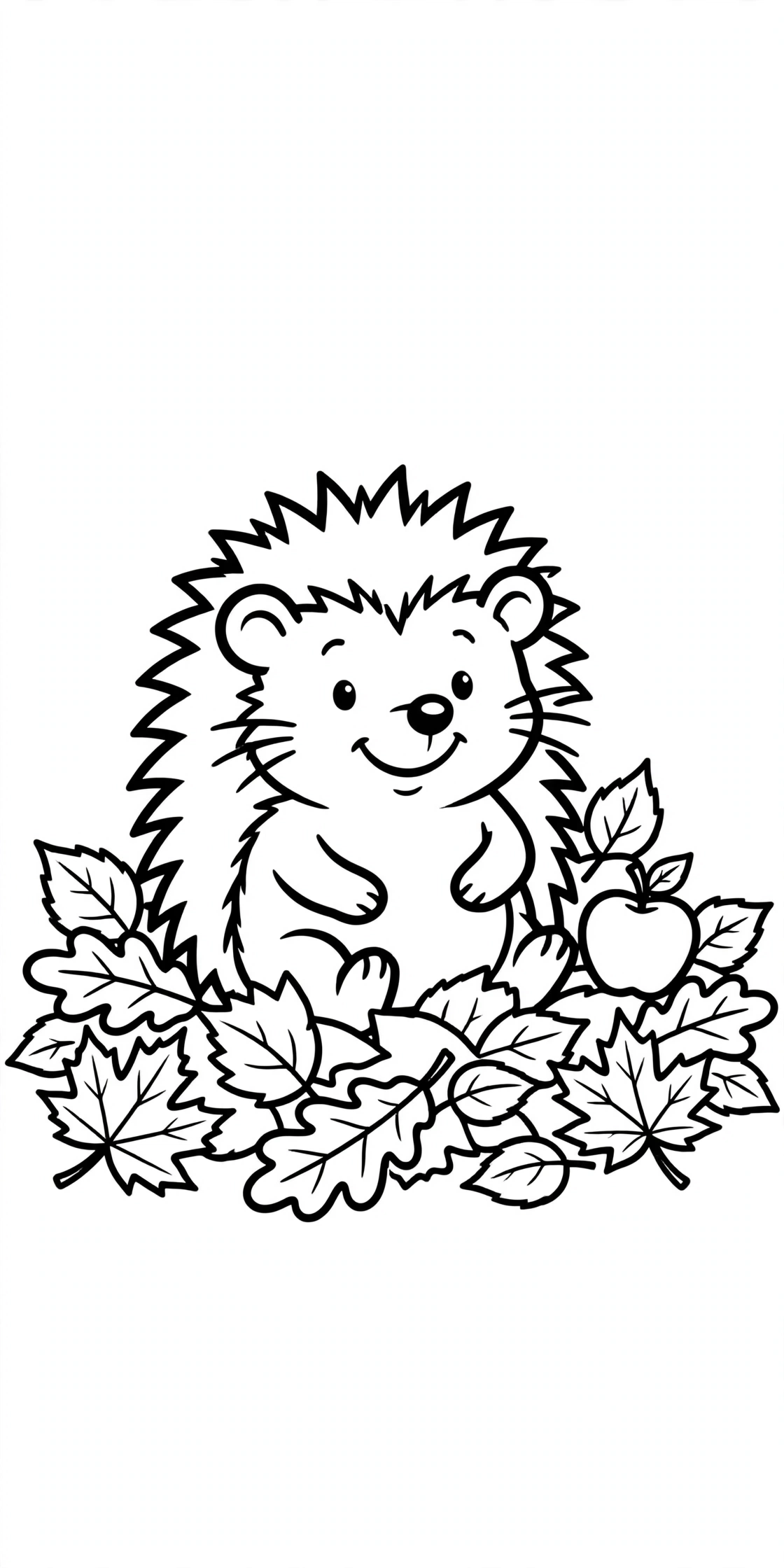 Ausmalbild Igel zum Ausdrucken