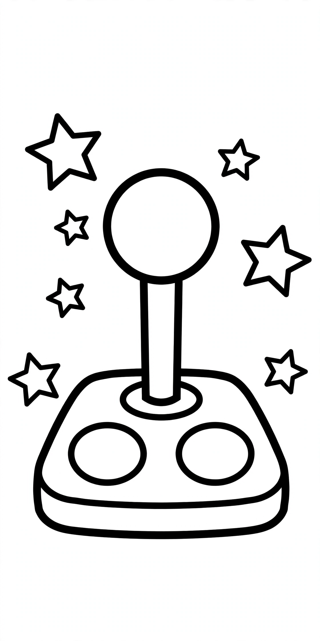 Ausmalbild Joystick zum Ausdrucken