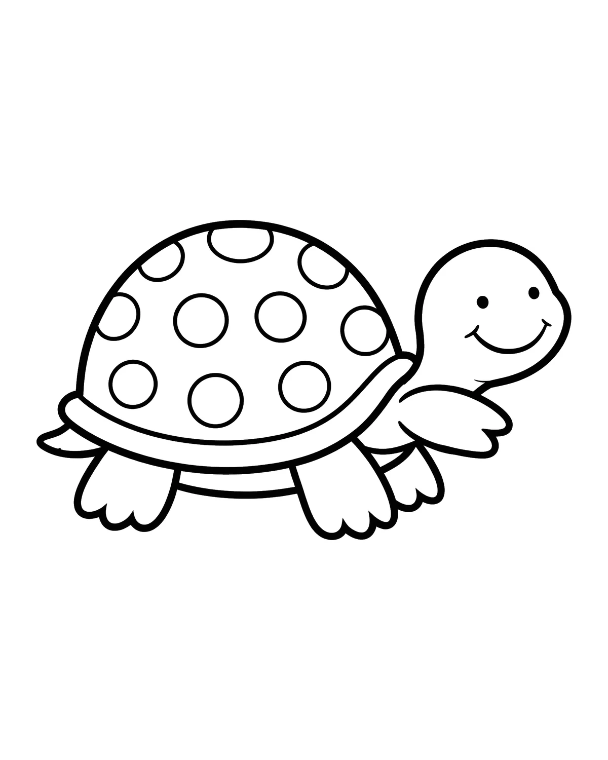 Ausmalbild Schildkröte zum Ausdrucken