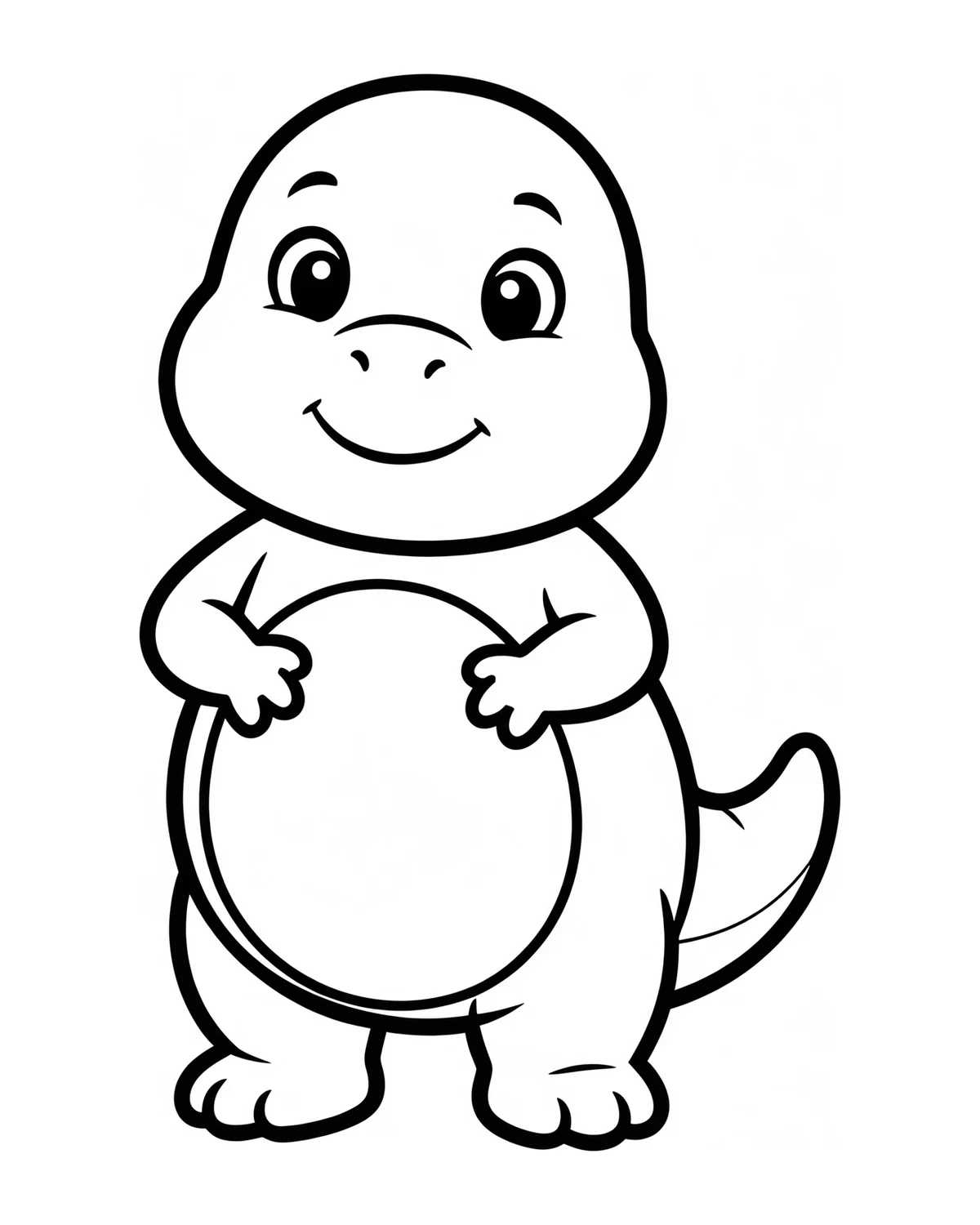 Ausmalbild T-Rex zum Ausdrucken